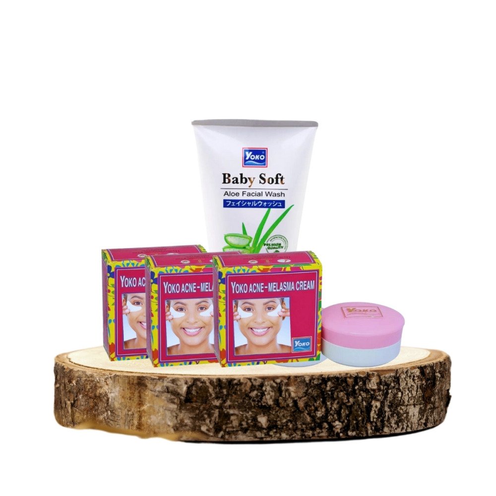 YOKO Hassas, Yağlı ve Karma Ciltlere Özel Akne Sebum Kremi ve Yüz Yıkama Jeli (Aloe Veralı)